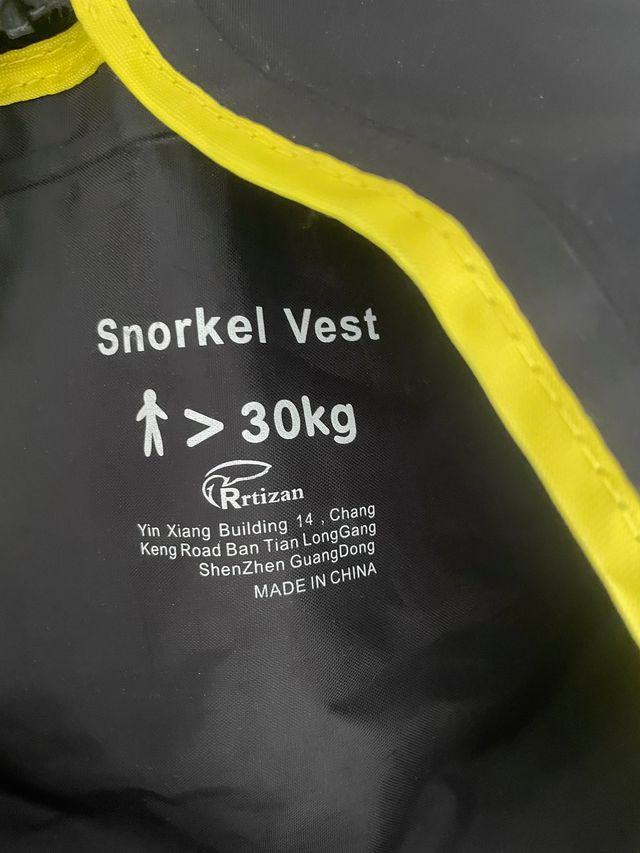 Giubbotto Salvataggio Gonfiabile Snorkel Adulti