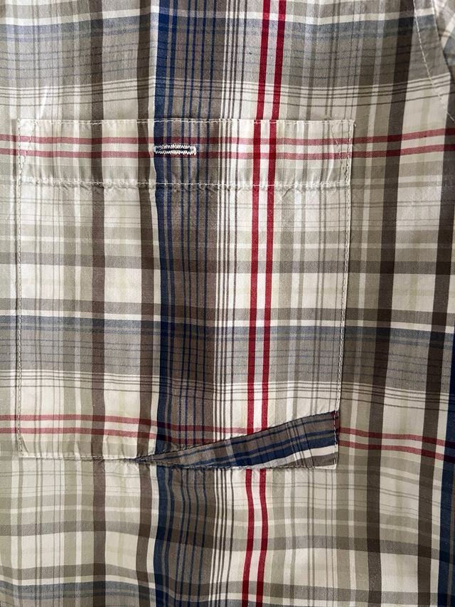 Camisa de cuadros Mammut azul y gris