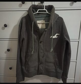Sudadera Hollister Gris Talla S