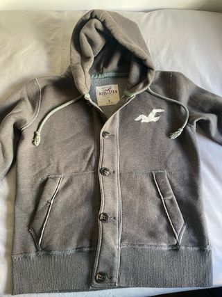 Sudadera Hollister Gris Talla S