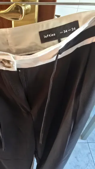 Pantalón palazzo negro de mujer