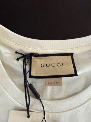 T-shirt Gucci bianca con logo