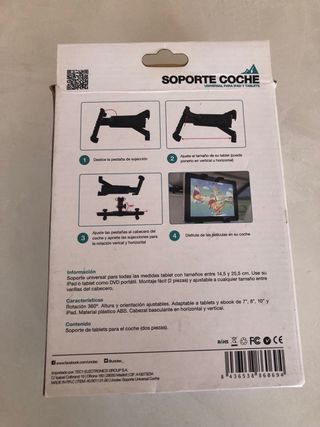 Soporte Tablet Reposacabezas Coche Unotec