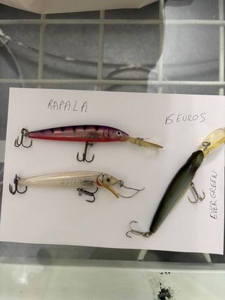 Señuelos de pesca Rapala y Evergreen