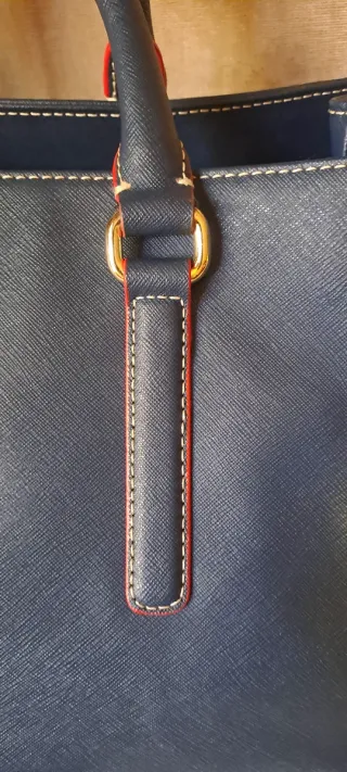 Bolso Purificación García Azul y Rojo