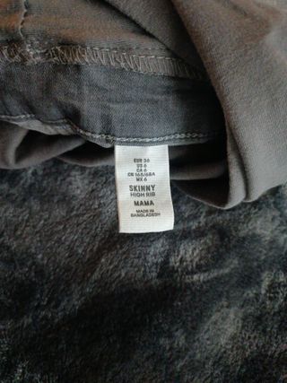 Pantalones premamá grises talla 36