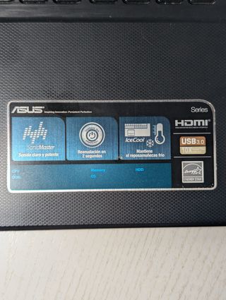 Portátil Asus i7 4ta Gen 8GB RAM 500GB W10