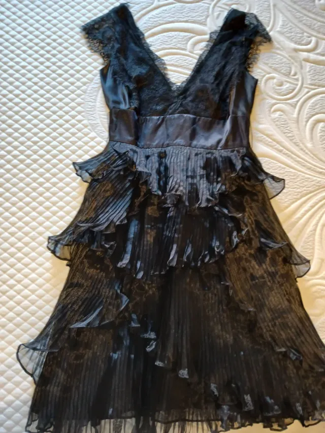 Vestido fiesta negro Talla S