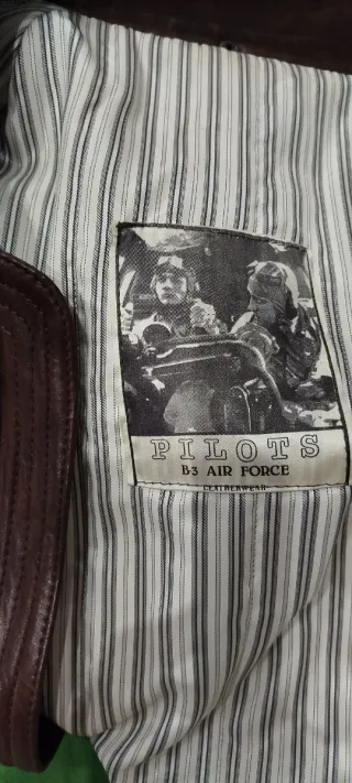 Cazadora piel aviador vintage original "80"
Made 7