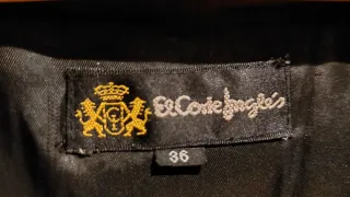 Abrigo pelo sintético mujer color negro