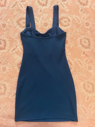Vestido Negro Fiesta Zara Talla S
