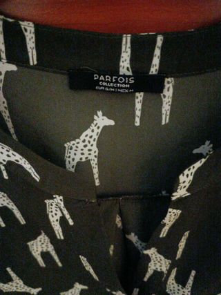Camisa estampada jirafas Talla S/M