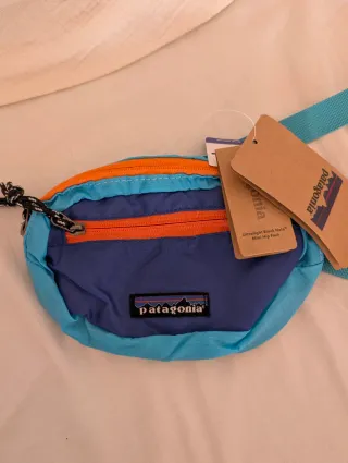 Marsupio Patagonia blu e arancione