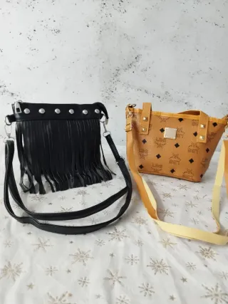 2 Bolsos Niña Negro y Marrón