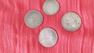 4 Monedas Antiguas de Plata España