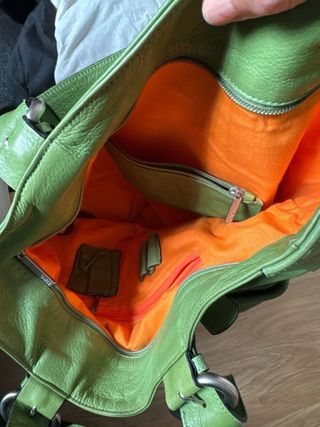 Bolso Lupo Barcelona Piel Natural Verde Oliva