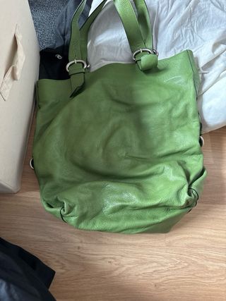 Bolso Lupo Barcelona Piel Natural Verde Oliva