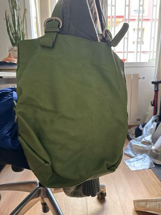 Bolso Lupo Barcelona Piel Natural Verde Oliva