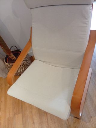 Sillón POÄNG Ikea Madera Abedul Beige