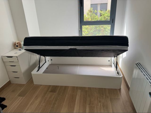 CANAPÉ LATERAL 105x190 BLANCO CON COLCHÓN – NUEVO