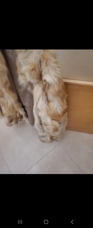 Abrigo de pelo de zorro