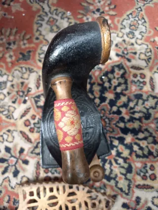 Plancha antigua carbón decorativa