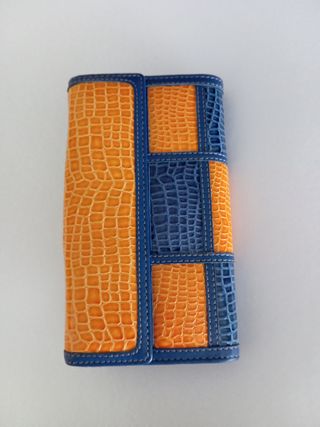 Cartera V&L Azul y Naranja