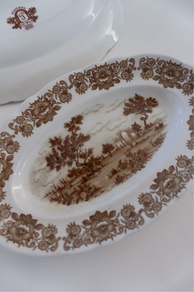 2 Bandejas Vintage Pontesa Porcelana