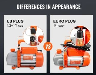 Bomba de vacío VEVOR 4CFM 180W + Kit Manómetros