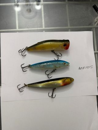 3 señuelos de pesca
