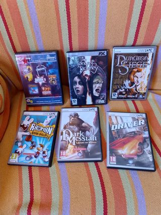 Lote 6 Videojuegos PC: Rayman, Driver, etc.