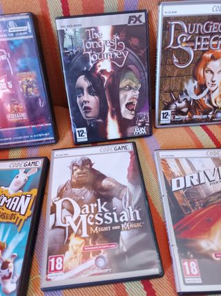 Lote 6 Videojuegos PC: Rayman, Driver, etc.