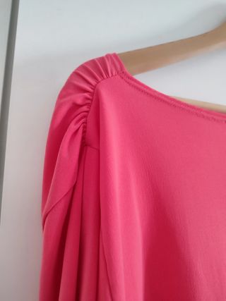 Blusa coral talla XL manga 3/4