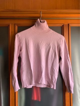 Jersey cuello alto de punto fino