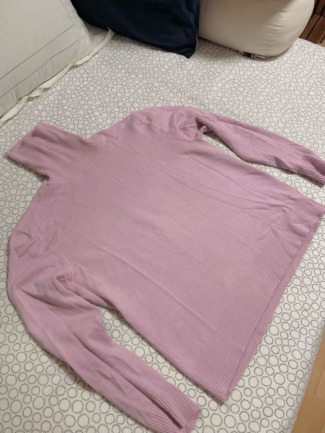 Jersey cuello alto de punto fino