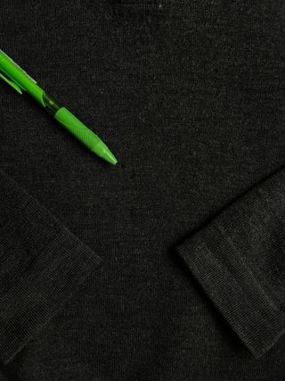 Jersey Lacoste Vintage Lana Gris Negro Cuello Alto
