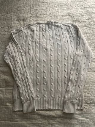 Jersey Polo Ralph Lauren V-Neck Cable Knit M