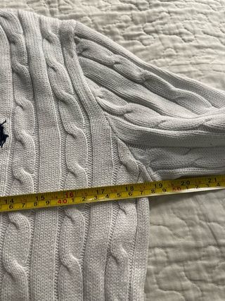 Jersey Polo Ralph Lauren V-Neck Cable Knit M
