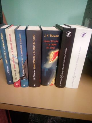 SAGA COMPLETA 7 LIBROS DE HARRY POTTER TAPA DURA