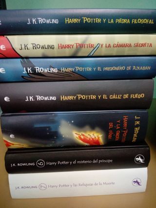 SAGA COMPLETA 7 LIBROS DE HARRY POTTER TAPA DURA