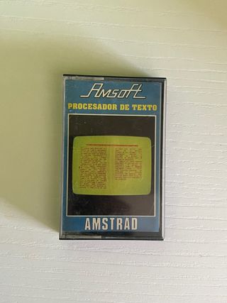 Cassette Amstrad Procesador de Texto + Manual 