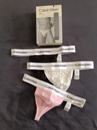 Calvin Klein Tanga Hombre Pack 3 Tallaw S y M