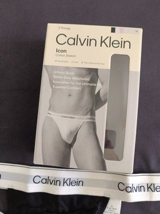 Calvin Klein Tanga Hombre Pack 3 Tallaw S y M