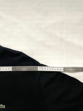 Jersey Lacoste Cuello Redondo de Punto Negro XXXL