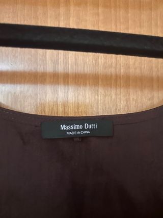 Top Massimo Dutti Marrón Talla S