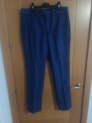 Traje de chaqueta azul hombre