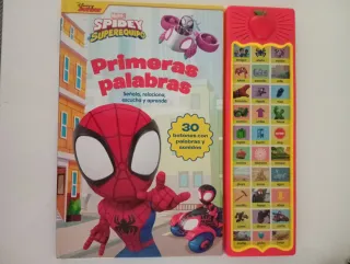 PRIMERAS PALABRAS SPIDERMAN, 30 BOTONES CON VOZ Y