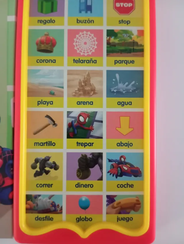 Libro infantil PRIMERAS PALABRAS SPIDERMAN,sonidos