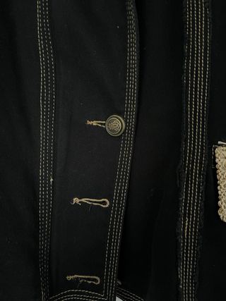 Giacca Atelier Nera Dettagli Oro Collezione