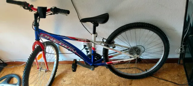 Bicicleta Oregon DH Azul y Roja